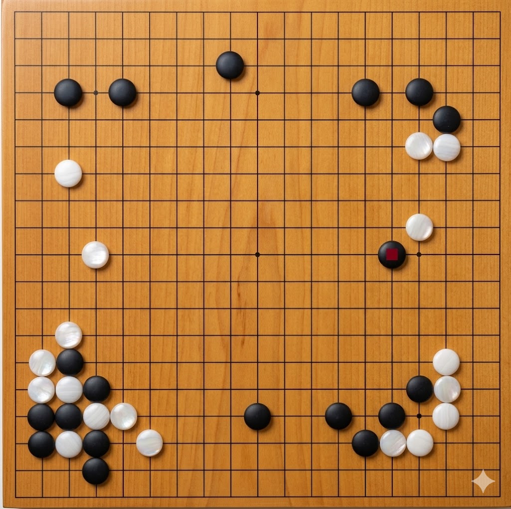 Go board photo from the AlphaGo match